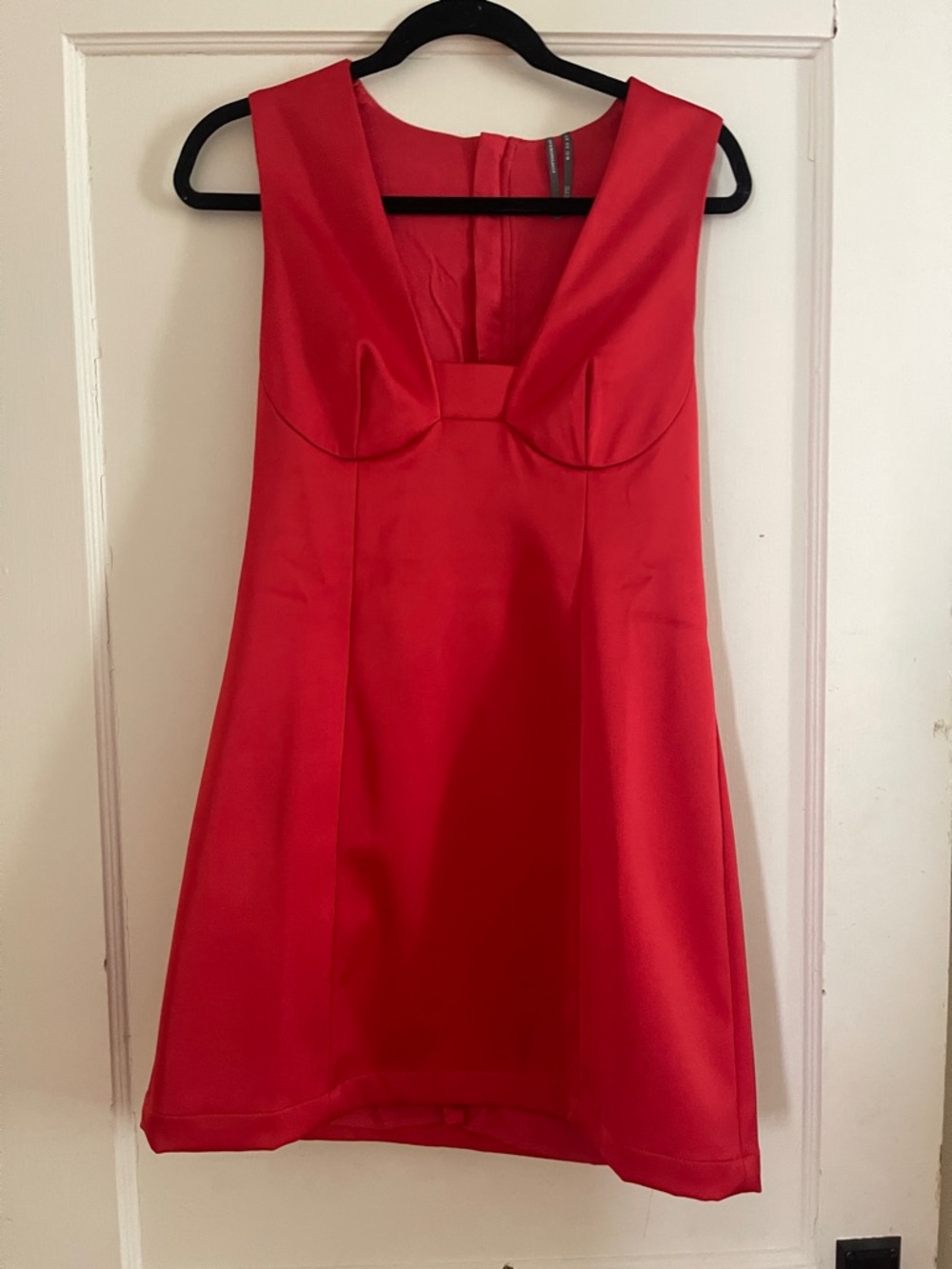 Anthropologie Sleeveless Red Fit-and-Flare Dress